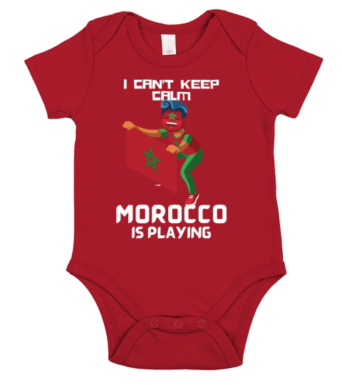 I cant keep calm Morocco is playing Moroccan Short Sleeve Baby One-Piece