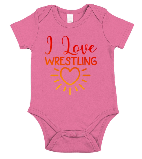 I love wrestling Short Sleeve Baby One-Piece