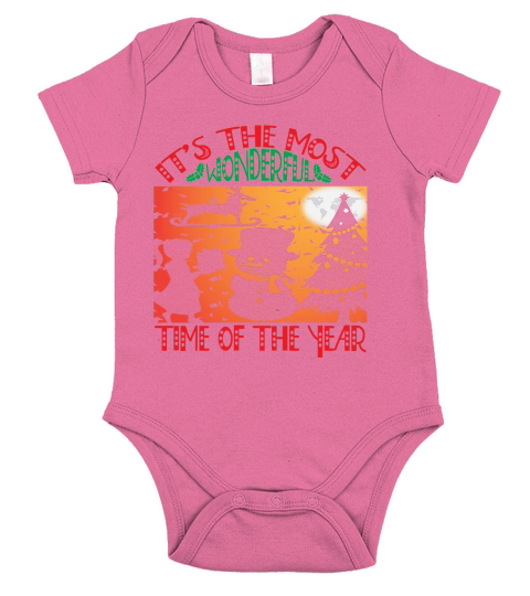 Its the most wonderful time of the year christmas shirt Short Sleeve Baby One-Piece