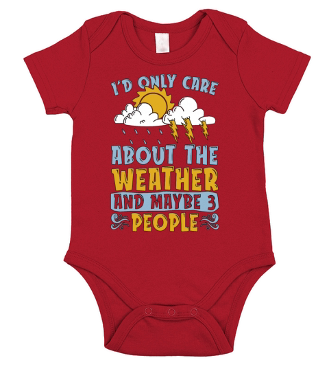 Meteorology Id Only Care About Scientist Forecast Short Sleeve Baby One-Piece