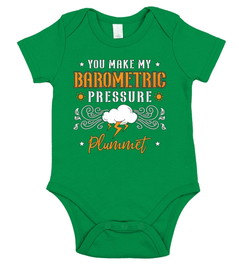 Meteorology You Make My Barometric Climate Change Short Sleeve Baby One-Piece