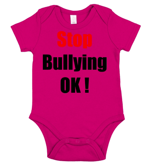 Stop Bullying Motivation Inspirational Short Sleeve Baby One-Piece