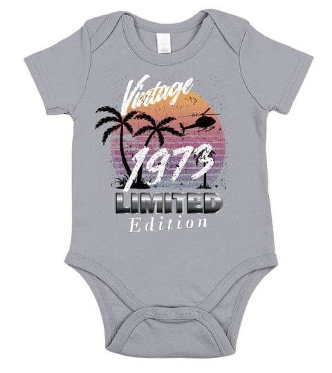 Vintage 1973 Limited Edition Short Sleeve Baby One-Piece