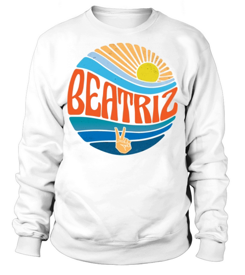 Beatriz Shirt Vintage Sunset Beatriz Groovy Tie Sweatshirt Unisex