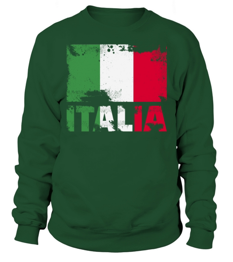 Italy Flag Vintage Distressed Italia Grunge Travel Sweatshirt Unisex