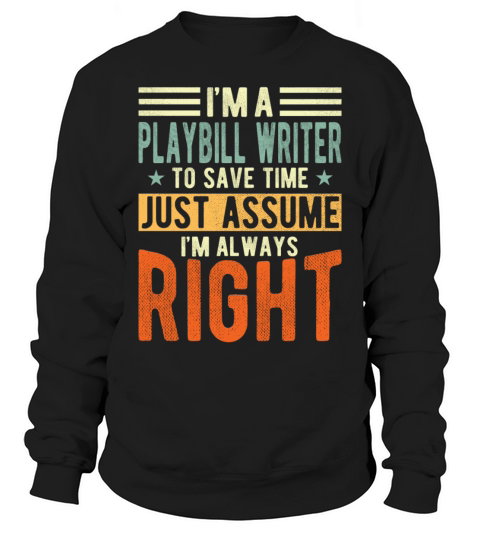 Playbill Writer Sweatshirt Unisex