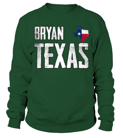 Vintage Bryan Texas Flag Sweatshirt Unisex
