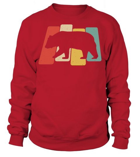 Vintage Retro Bear for Bears Lovers Sweatshirt Unisex