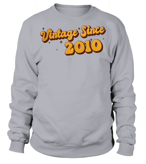 Vintage since 2010 13 Years Old - Groovy 13rd Sweatshirt Unisex