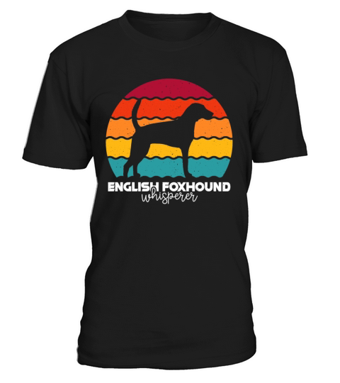 English Foxhound Whisperer Retro Vintage T-Shirt Unisex