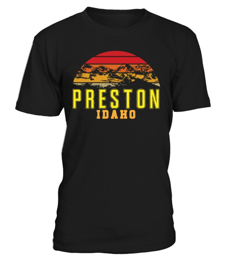 Idaho Preston Vintage Mountains Hiking Wildlife T-Shirt Unisex