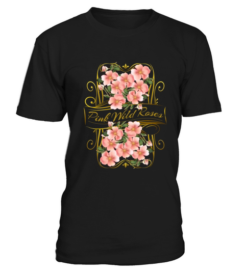 Pink Wild Roses-Vintage T-Shirt Unisex