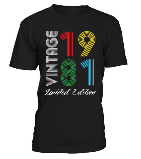 Vintage 1981 Vintage Birthday Retro Vintage T-Shirt Unisex