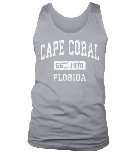 Cape Coral Florida Fl Vintage Established Sports D Tank Top Unisex