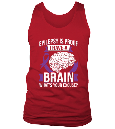 Epilepsy Brain Purple Ribbon Epileptic Epilepsy Tank Top Unisex