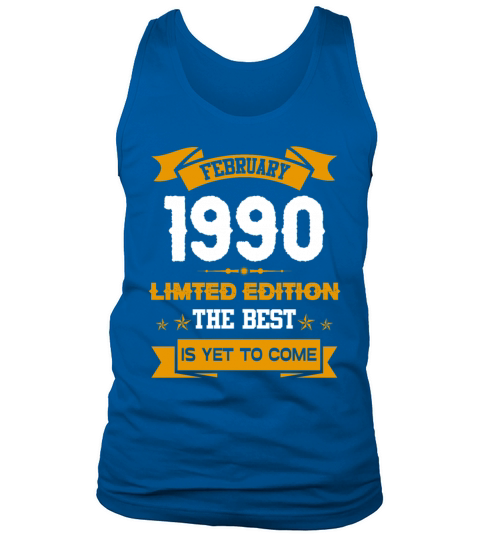 February 1990 Birthday Surprise Tank Top Unisex