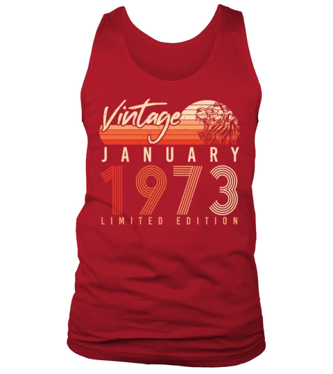 January 1973 Vintage Lion Tank Top Unisex