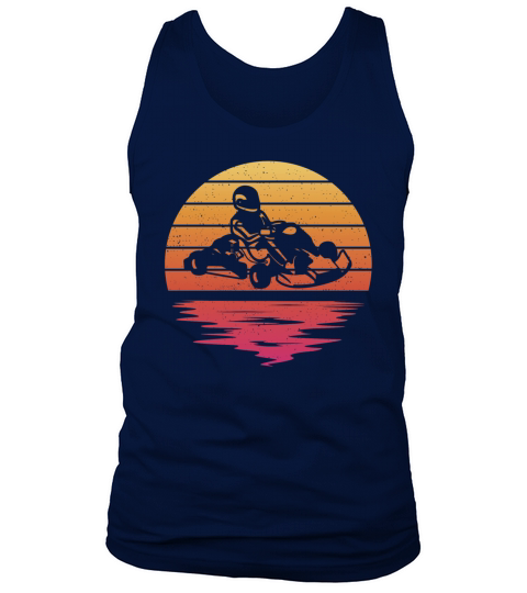 Kart Racing go karts motorsport Vintage go-kart Tank Top Unisex