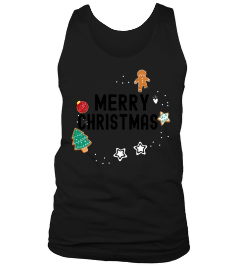 Merry Christmas Tree Crew Grunge Matching Pajama Tank Top Unisex