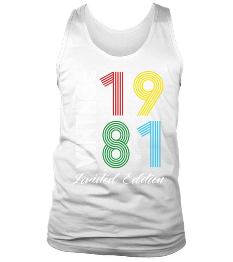 Vintage 1981 Vintage Birthday Retro Vintage Tank Top Unisex