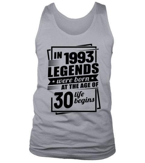 Vintage 1993 Birthday 30th Birthday Sayings Legend Tank Top Unisex
