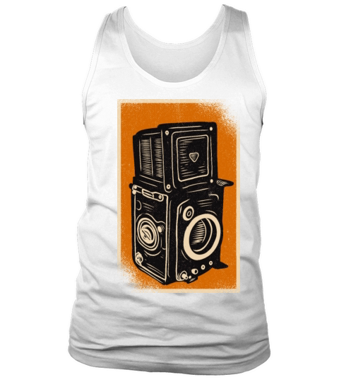 Vintage Black White Camera Tank Top Unisex