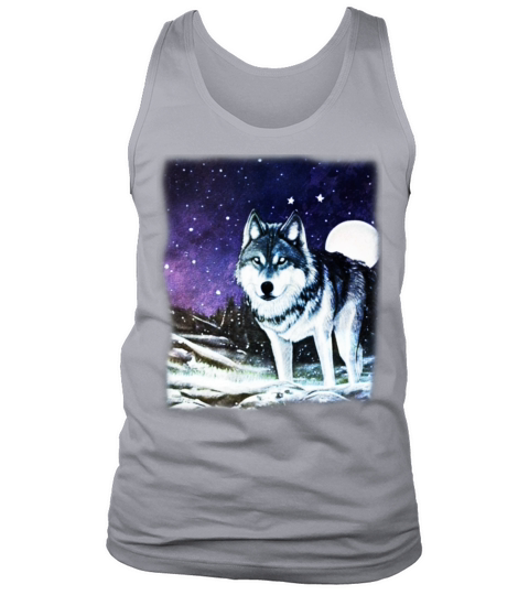 Wolf artwork design predator face imprint Tank Top Unisex