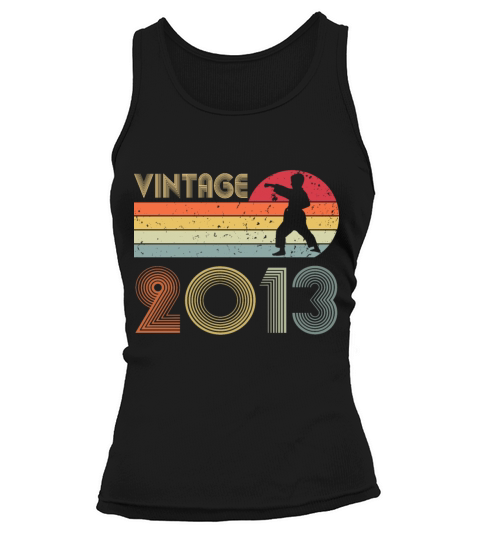 9th Birthday Karate Taekwondo Vintage 2013 Outfit Tank top Woman