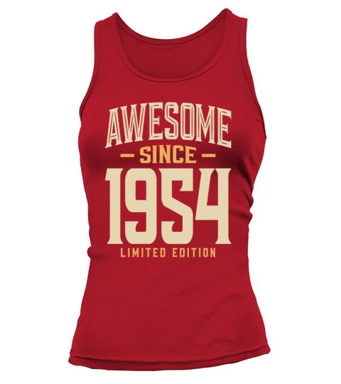 Awesome Since 1954 69th Birthday Tank top Woman