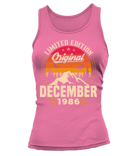 Birthday Gift December 1986 Vintage Retro Tank top Woman