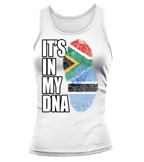 Botswana And South African Mix Heritage DNA Flag Tank top Woman