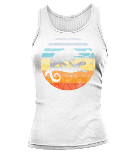 Chameleon Retro Vintage Sunset Tank top Woman