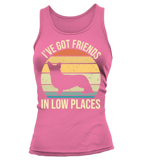 Corgi Ive Got Friends In Low Place Vintage Dog Tank top Woman