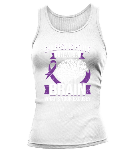 Epilepsy Brain Purple Ribbon Epileptic Epilepsy Tank top Woman