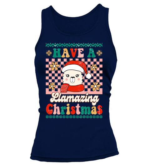 Have a llamazing christmas ugly shirt Tank top Woman