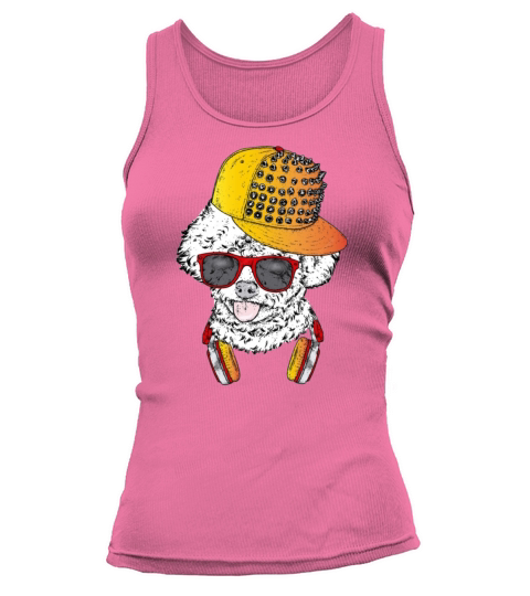 Hipster dog in stylish clothes Tank top Woman