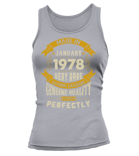 January 1978 Vintage Birthday Present Tank top Woman