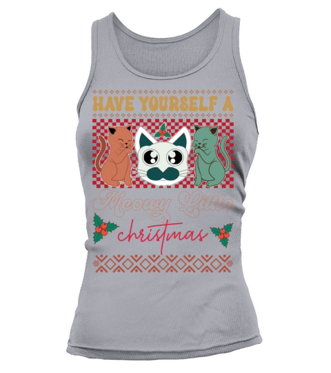 Merry Christmas retro vintage pink santa claus Tank top Woman