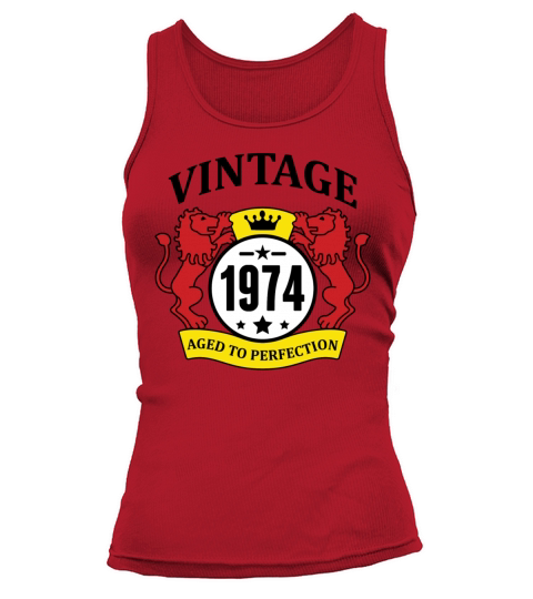 Vintage 1974 Aged to Perfection Tank top Woman