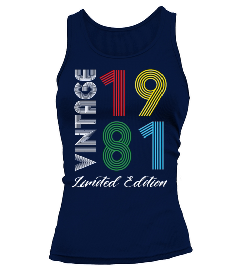 Vintage 1981 Vintage Birthday Retro Vintage Tank top Woman