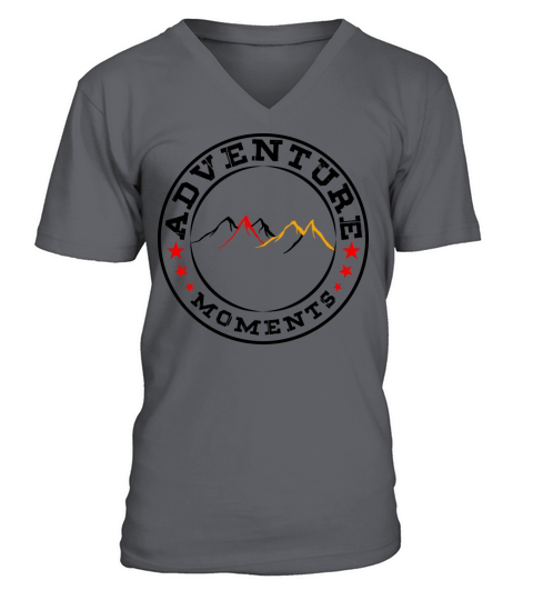 adventure moment t shirt design V-Neck T-shirt