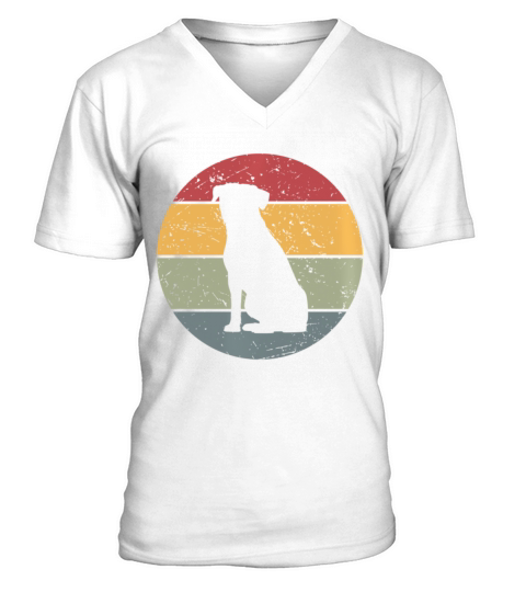 Border Terrier Vintage V-Neck T-shirt