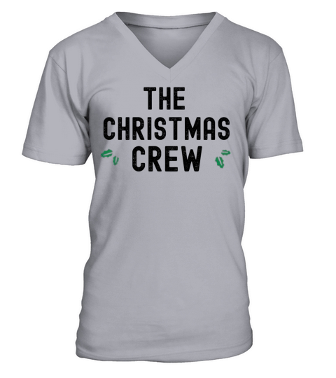 Grunge The Christmas Crew Party Matching Pajama V-Neck T-shirt
