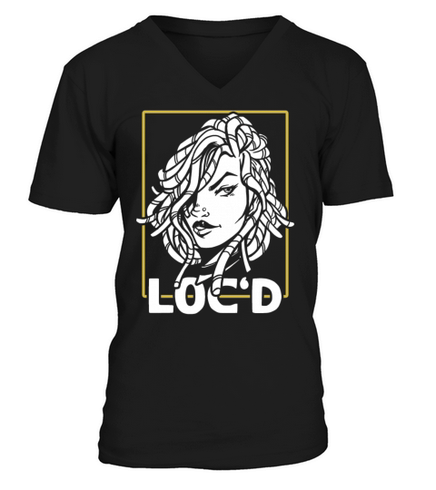 Its the Locs For Me - Afro Hair Black American V-Neck T-shirt