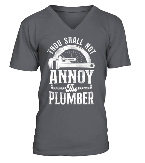 Plumbing Plumber Christian Vintage V-Neck T-shirt
