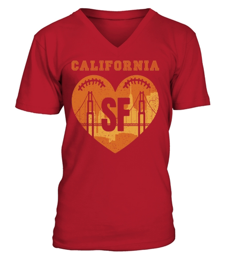 San Francisco Vintage California Souvenir Golden G V-Neck T-shirt