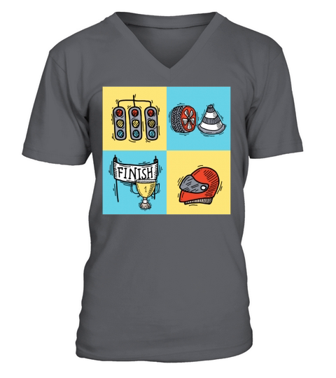 sportscar finish 56 F V-Neck T-shirt