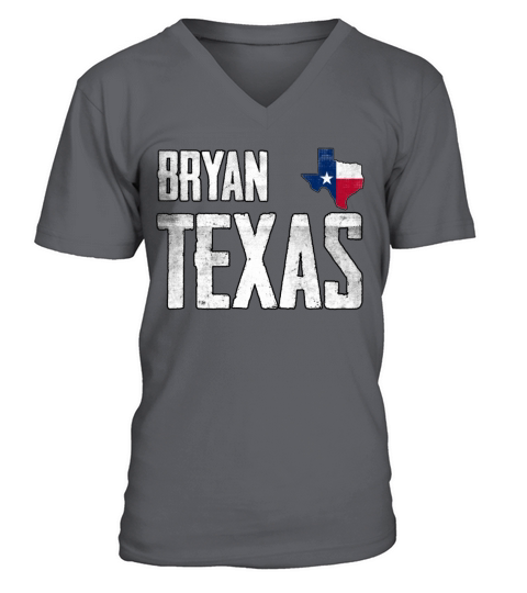 Vintage Bryan Texas Flag V-Neck T-shirt
