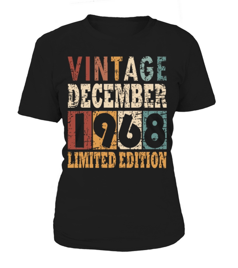 1968 December vintage birthday Women's T-Shirt