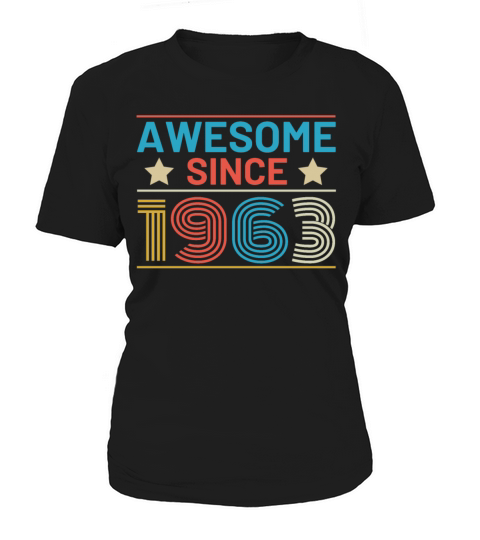 60th Birthday Vintage 1963 Retro Awesome Women's T-Shirt